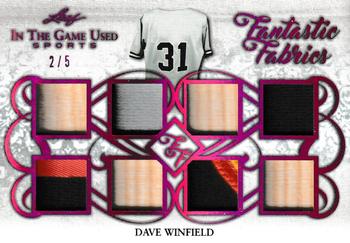 2019 Leaf In the Game Used - Fantastic Fabrics 8 Relics Magenta #FF-05 Dave Winfield Front