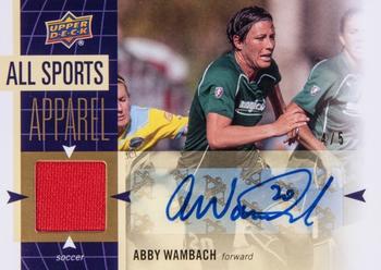 2011 Upper Deck World of Sports - All Sports Apparel Autograph #AS-AW Abby Wambach Front