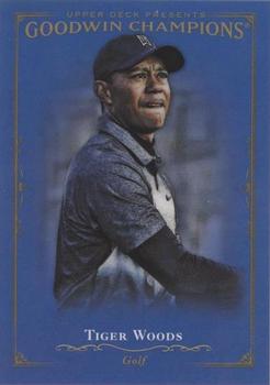 2016 Upper Deck Goodwin Champions - Royal Blue #3 Tiger Woods Front