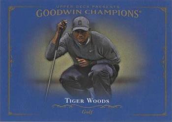 2016 Upper Deck Goodwin Champions - Royal Blue #53 Tiger Woods Front