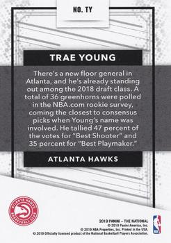 2019 Panini The National VIP #TY Trae Young Back