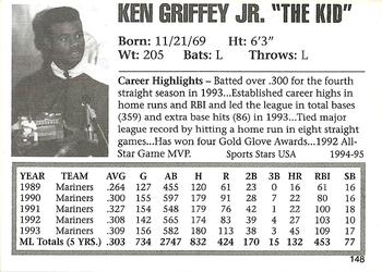 1993-95 Sports Stars USA (unlicensed) #148 Ken Griffey Jr. Back