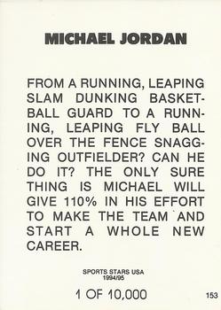 1993-95 Sports Stars USA (unlicensed) #153 Michael Jordan Back