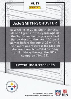 2019 Panini The National #25 JuJu Smith-Schuster Back