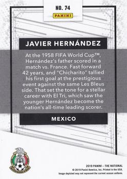 2019 Panini The National #74 Javier Hernandez Back