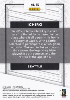 2019 Panini The National #75 Ichiro Back
