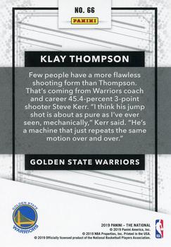 2019 Panini The National - Escher Squares #66 Klay Thompson Back