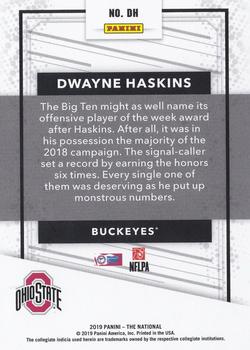 2019 Panini The National - College #DH Dwayne Haskins Back