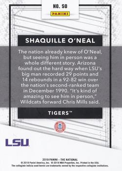 2019 Panini The National - College #SO Shaquille O'Neal Back