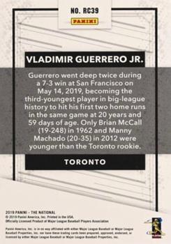 2019 Panini The National - Rookies Escher Squares #RC39 Vladimir Guerrero Jr. Back