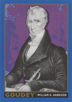 2017 Upper Deck Goodwin Champions - Goudey Presidents Royal Blue #GP9 William Henry Harrison Front