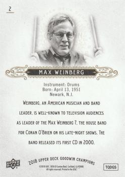 2018 Upper Deck Goodwin Champions - Photo Variations #2 Max Weinberg Back