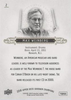 2018 Upper Deck Goodwin Champions - Photo Variations Red #2 Max Weinberg Back