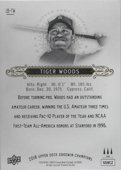 2018 Upper Deck Goodwin Champions - 3D Lenticular #LB-TW Tiger Woods Back