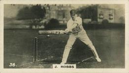 1926 Lambert & Butler Who’s Who in Sport #36 Jack Hobbs Front