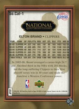 2006 Upper Deck The National Southern California Day #So.Cal-1 Elton Brand Back