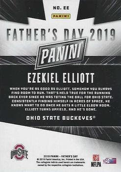 2019 Panini Father's Day - Panini Collection #EE Ezekiel Elliott Back