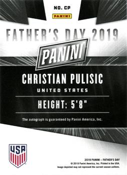 2019 Panini Father's Day - Private Signings #CP Christian Pulisic Back