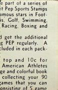 1937 Kellogg's Pep Sports Stamps #NNO Eddie Rickenbacker Back