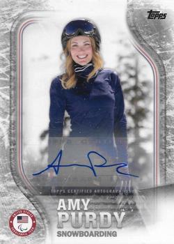 2018 Topps U.S. Olympic & Paralympic Team Hopefuls - Autographs Silver #US-30 Amy Purdy Front
