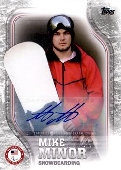 2018 Topps U.S. Olympic & Paralympic Team Hopefuls - Autographs Silver #US-33 Mike Minor Front