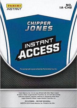 2019 Panini National Sports Convention VIP Party Exclusive #IA-CH2 Chipper Jones Back
