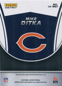 2019 Panini National Sports Convention VIP Party Exclusive #IA-MD1 Mike Ditka Back