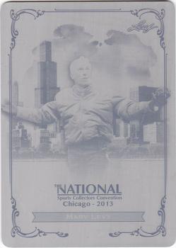 2013 Leaf National Convention - Printing Plate Black Autographs #N-ML1 Marv Levy Front