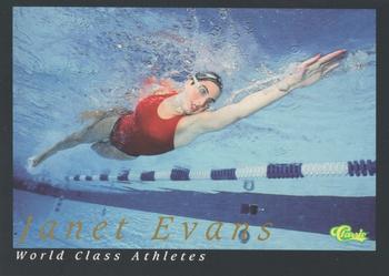1992 Classic World Class Athletes - Promos #6 Janet Evans Front