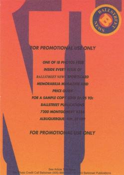 1993 Ballstreet News - Platinum #NNO Davey Allison Back