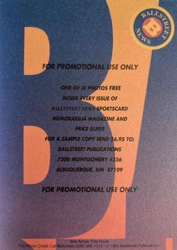 1993 Ballstreet News - Platinum #NNO Michael Jordan Back