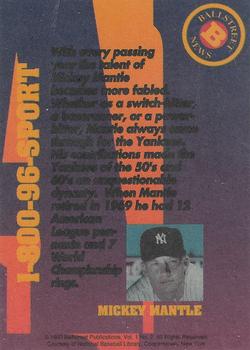 1993 Ballstreet News - Platinum #NNO Mickey Mantle Back