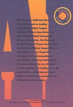 1993 Ballstreet News - Platinum #NNO Willie Mays Back
