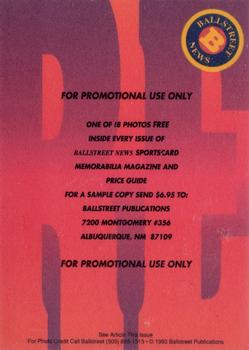 1993 Ballstreet News - Platinum #NNO Joe Montana Back
