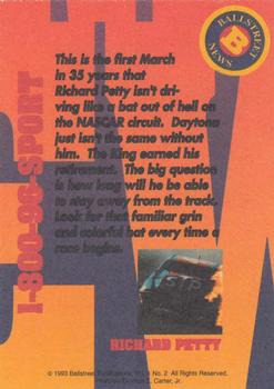 1993 Ballstreet News - Platinum #NNO Richard Petty Back