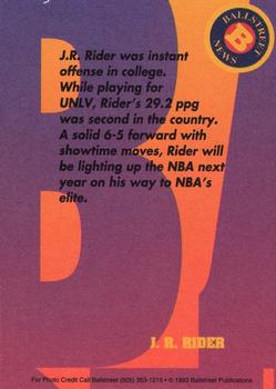 1993 Ballstreet News - Platinum #NNO J.R. Rider Back