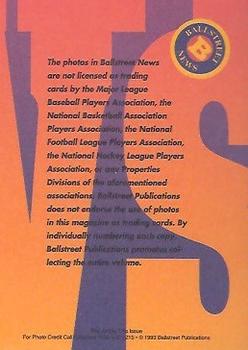 1993 Ballstreet News - Platinum #NNO Ted Williams Back