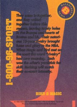 1993 Ballstreet News - Platinum #NNO Larry Bird / Magic Johnson Back