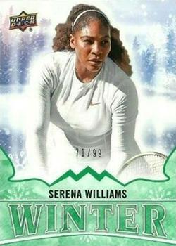 2019 Upper Deck Singles Day Winter - Bounty Green #W6 Serena Williams Front