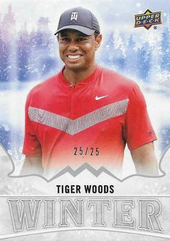 2019 Upper Deck Singles Day Winter - Bounty Silver #W8 Tiger Woods Front