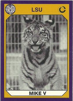 1990 Collegiate Collection LSU Tigers - Promos #9 Mike V Front