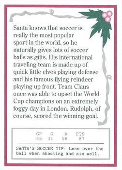 1991 Tuff Stuff Sporting Santa Claus #NNO Santa Claus Back