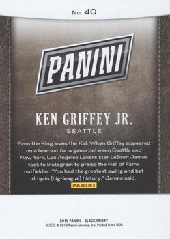 2019 Panini Black Friday #40 Ken Griffey Jr. Back
