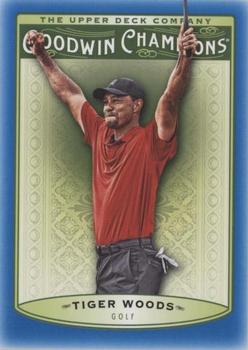 2019 Upper Deck Goodwin Champions - Royal Blue #25 Tiger Woods Front