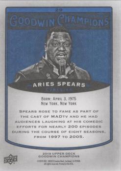 2019 Upper Deck Goodwin Champions - Royal Blue #29 Aries Spears Back