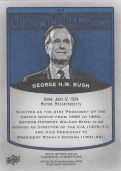 2019 Upper Deck Goodwin Champions - Royal Blue #44 George H.W. Bush Back