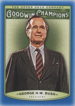2019 Upper Deck Goodwin Champions - Royal Blue #44 George H.W. Bush Front