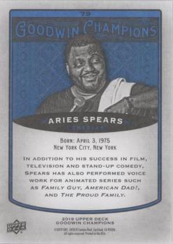 2019 Upper Deck Goodwin Champions - Royal Blue #79 Aries Spears Back