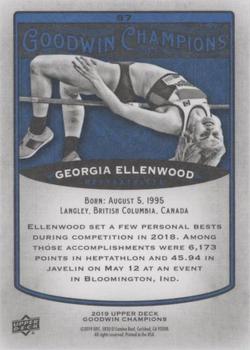 2019 Upper Deck Goodwin Champions - Royal Blue #87 Georgia Ellenwood Back