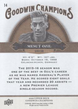 2020 Upper Deck Goodwin Champions #14 Mesut Ozil Back